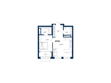 50,2 м², 1-комнатная квартира 10 793 000 ₽ - изображение 33