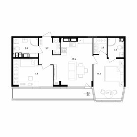 65,3 м², 2-комнатная квартира 23 834 500 ₽ - изображение 52