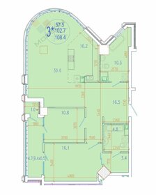 105 м², 3-комнатная квартира 29 300 000 ₽ - изображение 36