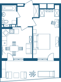 58,8 м², 1-комнатные апартаменты 21 394 340 ₽ - изображение 26