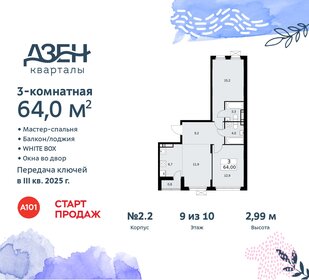 63,6 м², 3-комнатная квартира 15 640 101 ₽ - изображение 8