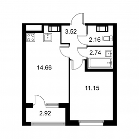 35,7 м², 1-комнатная квартира 5 639 020 ₽ - изображение 71