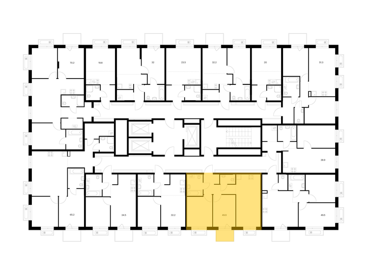 51,3 м², 2-комнатная квартира 9 023 670 ₽ - изображение 19