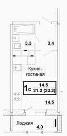 Квартира 21,1 м², студия - изображение 4