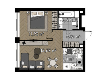 36,3 м², 2-комнатная квартира 21 357 018 ₽ - изображение 27