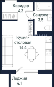 Квартира 25 м², 1-комнатная - изображение 1