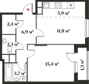 49,4 м², 2-комнатная квартира 12 732 357 ₽ - изображение 29