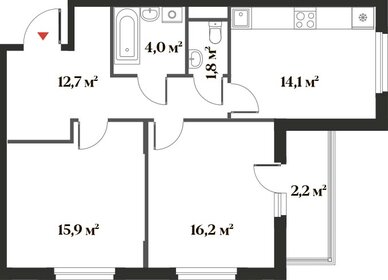 66,7 м², 2-комнатная квартира 15 762 239 ₽ - изображение 15