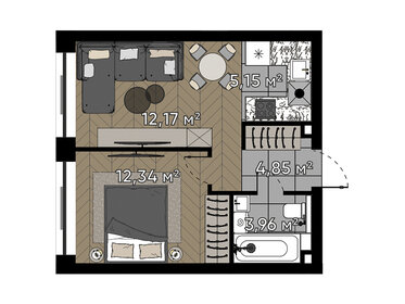 38,6 м², 2-комнатная квартира 13 900 000 ₽ - изображение 98