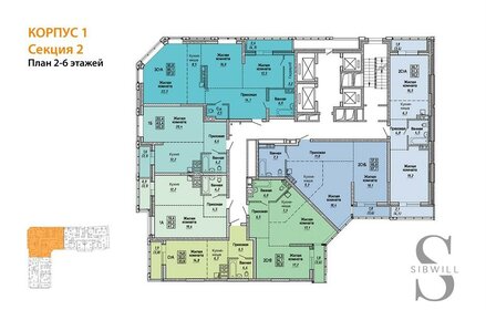 86,3 м², 3-комнатная квартира 14 153 200 ₽ - изображение 85