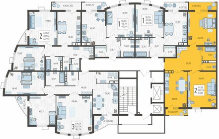 79 м², 2-комнатная квартира 12 420 000 ₽ - изображение 7