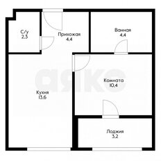 Квартира 36,7 м², 1-комнатная - изображение 2