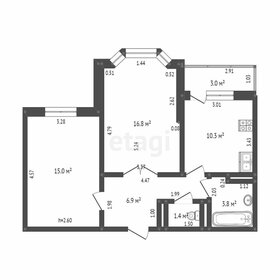 Квартира 55,7 м², 2-комнатная - изображение 2