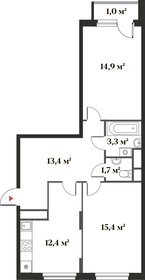61 м², 2-комнатная квартира 15 900 000 ₽ - изображение 11
