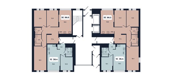 29,9 м², 1-комнатная квартира 3 500 000 ₽ - изображение 37
