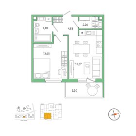 36,9 м², 1-комнатная квартира 6 999 824 ₽ - изображение 11