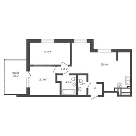 Квартира 66 м², 3-комнатная - изображение 1