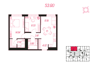 122 м², 4-комнатная квартира 7 850 000 ₽ - изображение 92