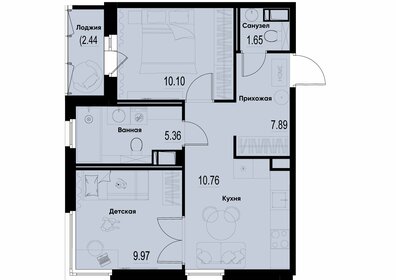 Квартира 47,1 м², 2-комнатная - изображение 1