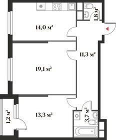 61 м², 2-комнатная квартира 15 900 000 ₽ - изображение 13