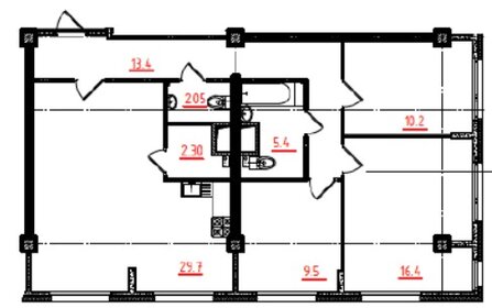 Квартира 89 м², 3-комнатная - изображение 1