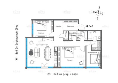 Квартира 132 м², 4-комнатная - изображение 1