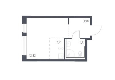 Квартира 22,1 м², студия - изображение 1