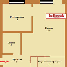 Квартира 33 м², 1-комнатная - изображение 1