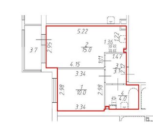 Квартира 32,1 м², 1-комнатная - изображение 1