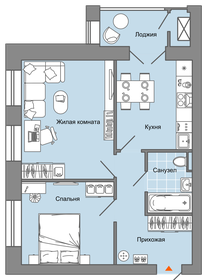 Квартира 54 м², 2-комнатная - изображение 1