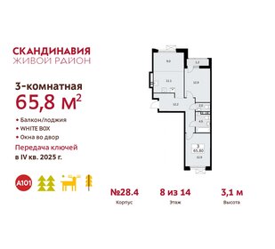 72,5 м², 3-комнатная квартира 17 200 000 ₽ - изображение 21