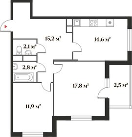 Квартира 66,9 м², 2-комнатная - изображение 1