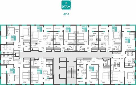 77 м², 3-комнатная квартира 9 439 000 ₽ - изображение 22