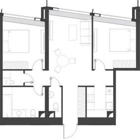 Квартира 71,6 м², 2-комнатная - изображение 2