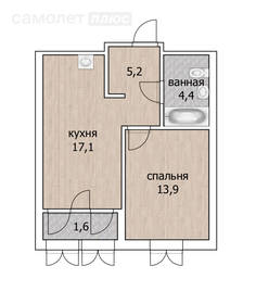 36,2 м², 1-комнатная квартира 7 600 000 ₽ - изображение 31