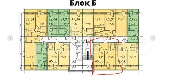 48,4 м², 2-комнатная квартира 6 650 000 ₽ - изображение 65