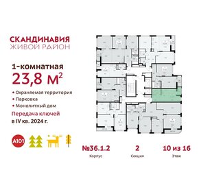 Квартира 23,8 м², студия - изображение 2