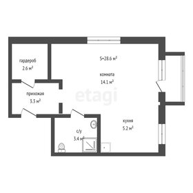 Квартира 28,3 м², студия - изображение 2