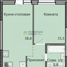 Квартира 36 м², 1-комнатная - изображение 2