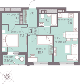 304,2 м², 4-комнатная квартира 7 500 000 ₽ - изображение 36