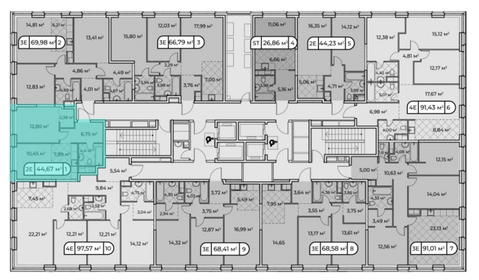 49 м², 2-комнатная квартира 31 500 000 ₽ - изображение 140