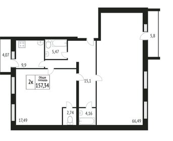 Квартира 162,3 м², 4-комнатная - изображение 4