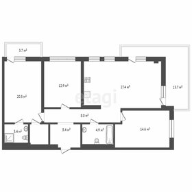 Квартира 99 м², 3-комнатная - изображение 2