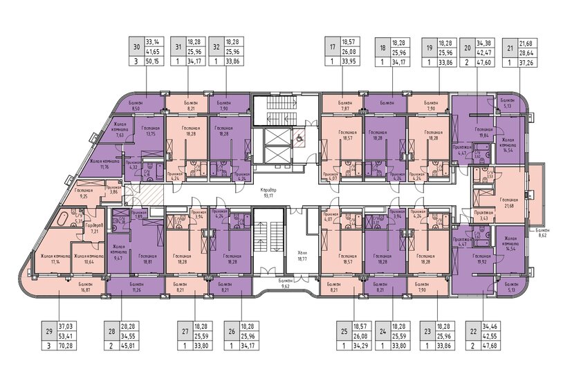 40,4 м², 1-комнатная квартира 16 278 000 ₽ - изображение 25