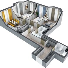 Квартира 94,6 м², 3-комнатная - изображение 3