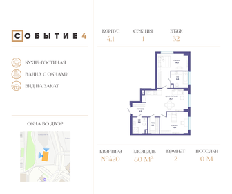 84 м², 2-комнатная квартира 32 500 000 ₽ - изображение 77