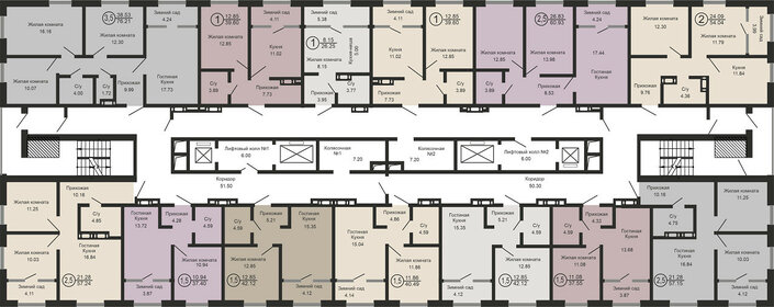 61 м², 2-комнатная квартира 5 500 000 ₽ - изображение 37