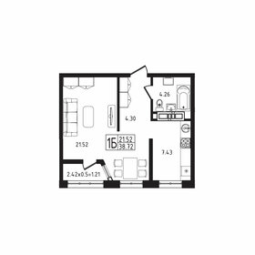 31,4 м², 1-комнатная квартира 4 200 000 ₽ - изображение 26