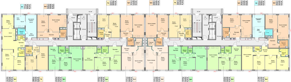 Квартира 41,3 м², 1-комнатная - изображение 2