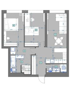 Квартира 72,1 м², 3-комнатная - изображение 1